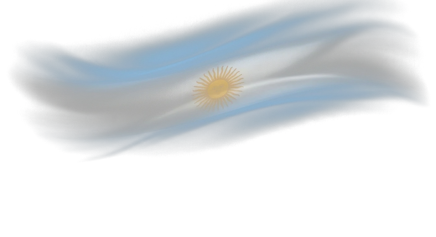 Bandera argentina ondeando
