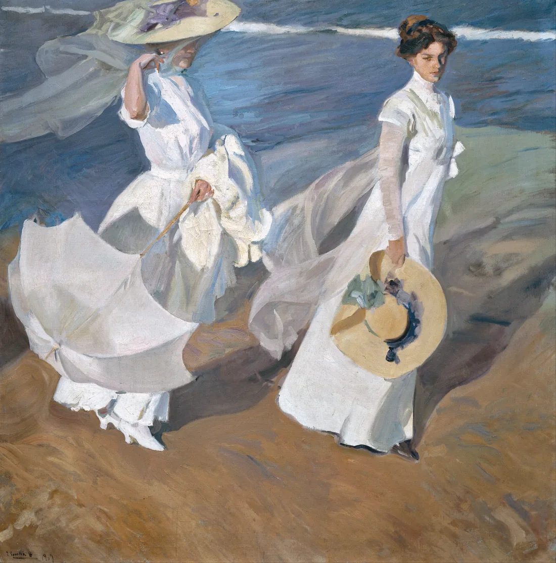 Paseo a orillas del mar — Joaquín Sorolla