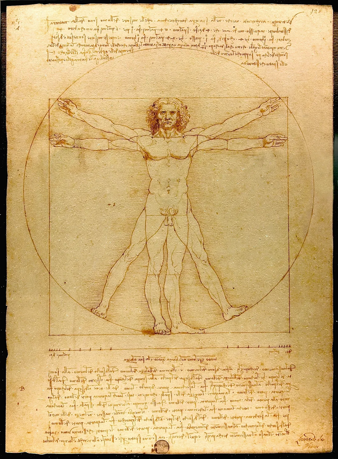 Uomo vitruviano — Leonardo da Vinci