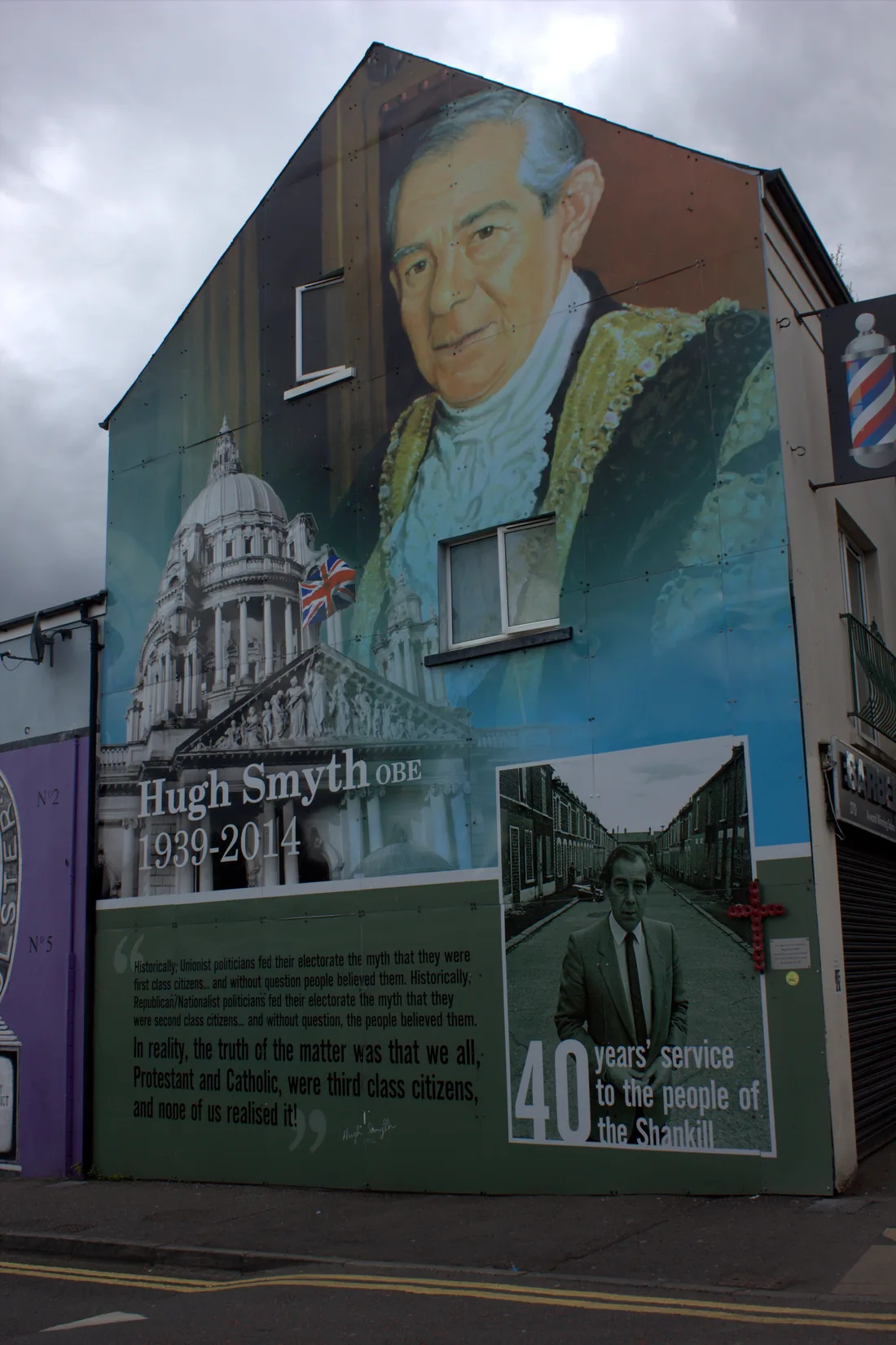 The Shankill Road murals — community painters, many unnamed