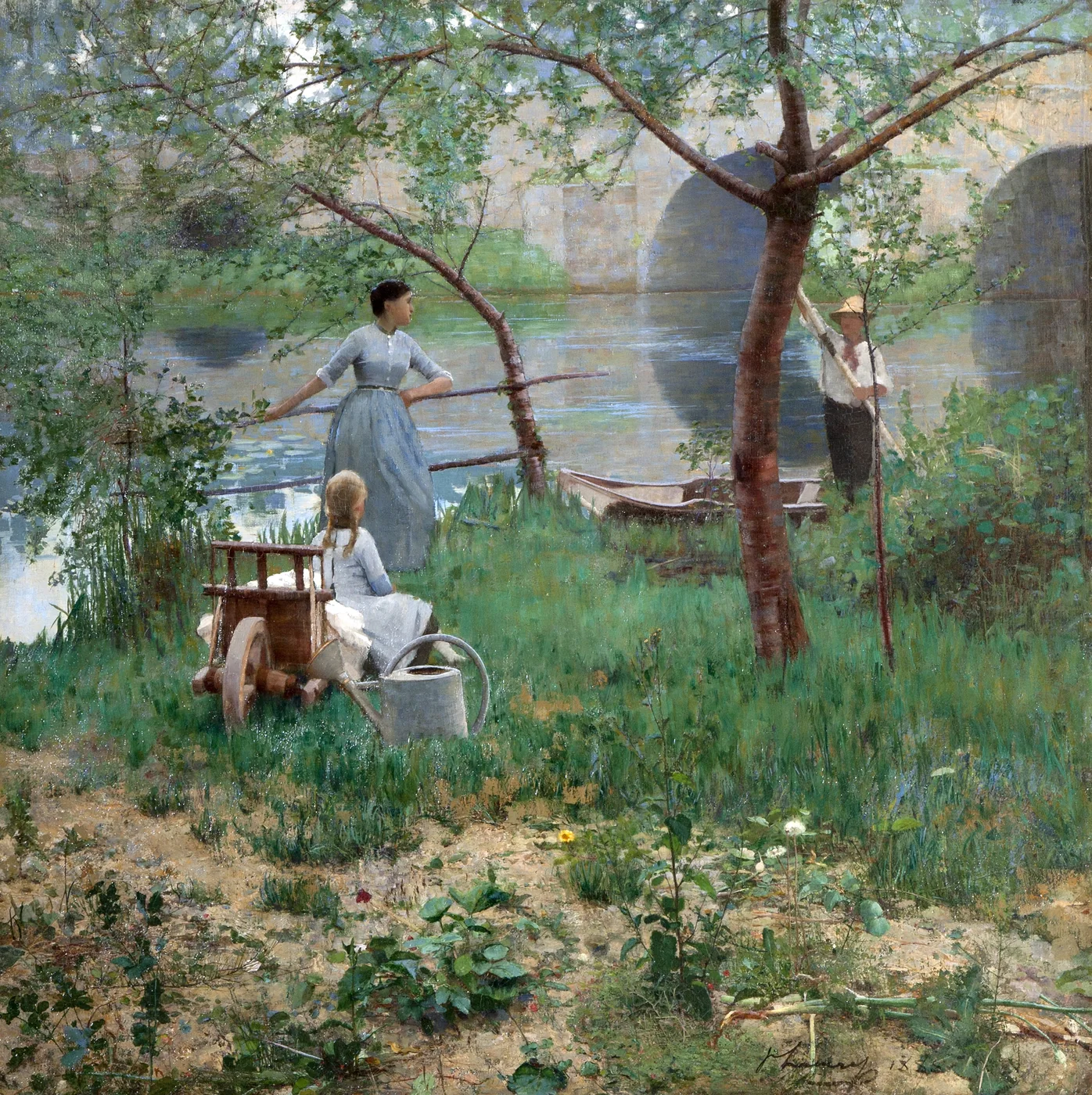 Sir John Lavery — Under the Cherry Tree